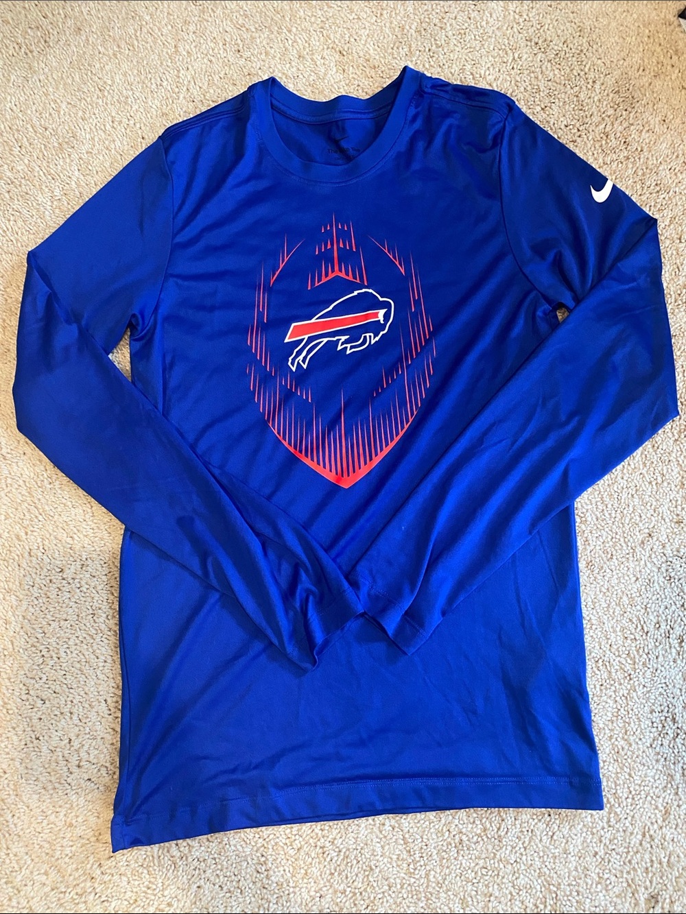 Nike Royal Blue Long Sleeve Buffalo Bills Graphic Tee